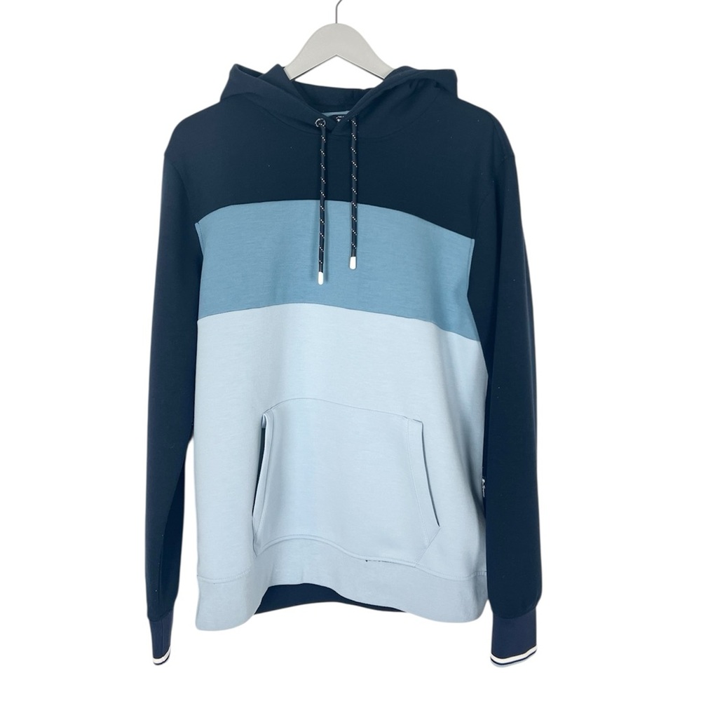 Ben Sherman‎ Regular Fit Hoodie color block blue size Medium